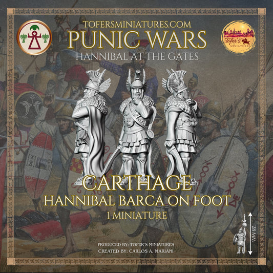 Hannibal Barca on foot
