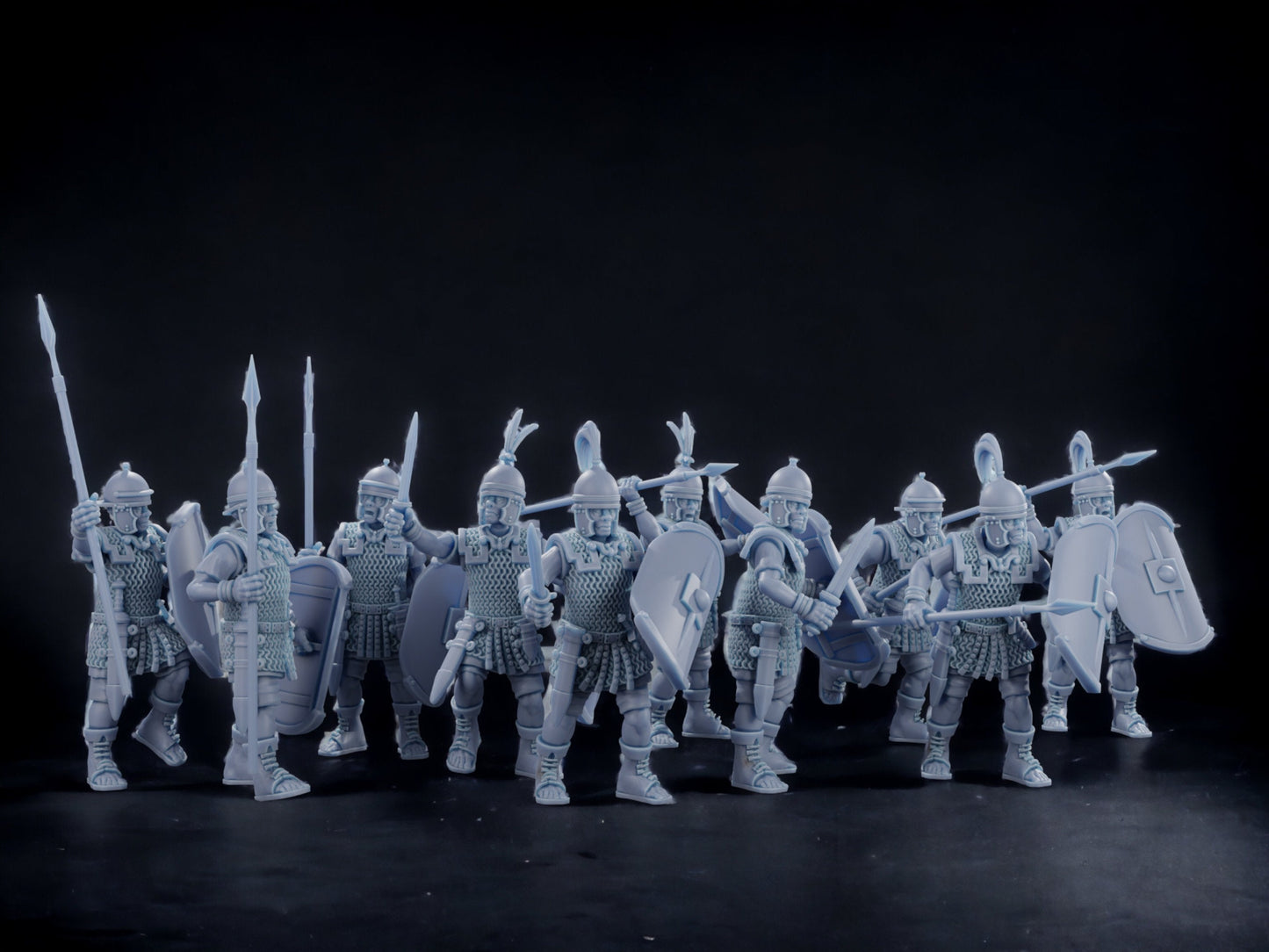 Roman Legionaries of The Republic with Roman Command Group. Modular Miniatures. 28 mm Miniatures (Set of 24)
