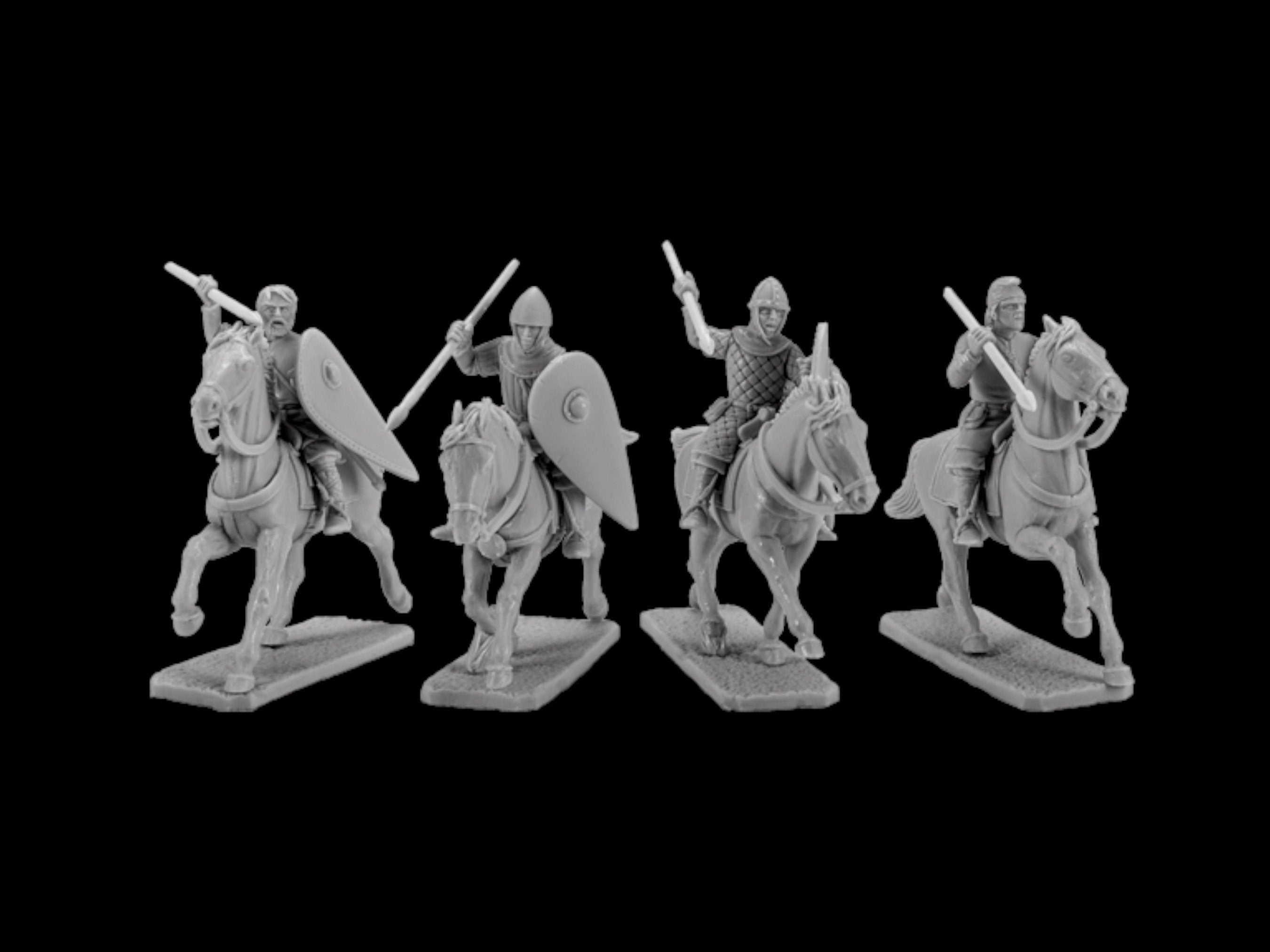 Miniatures Riders Set of 4 Norman riders 2. 28 mm Miniatures – Tofer’s Miniatures