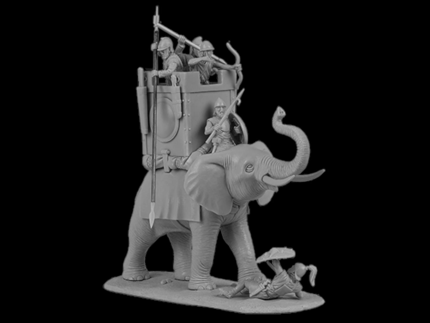 Carthaginian War Elephant (extended set). 28 mm Miniatures