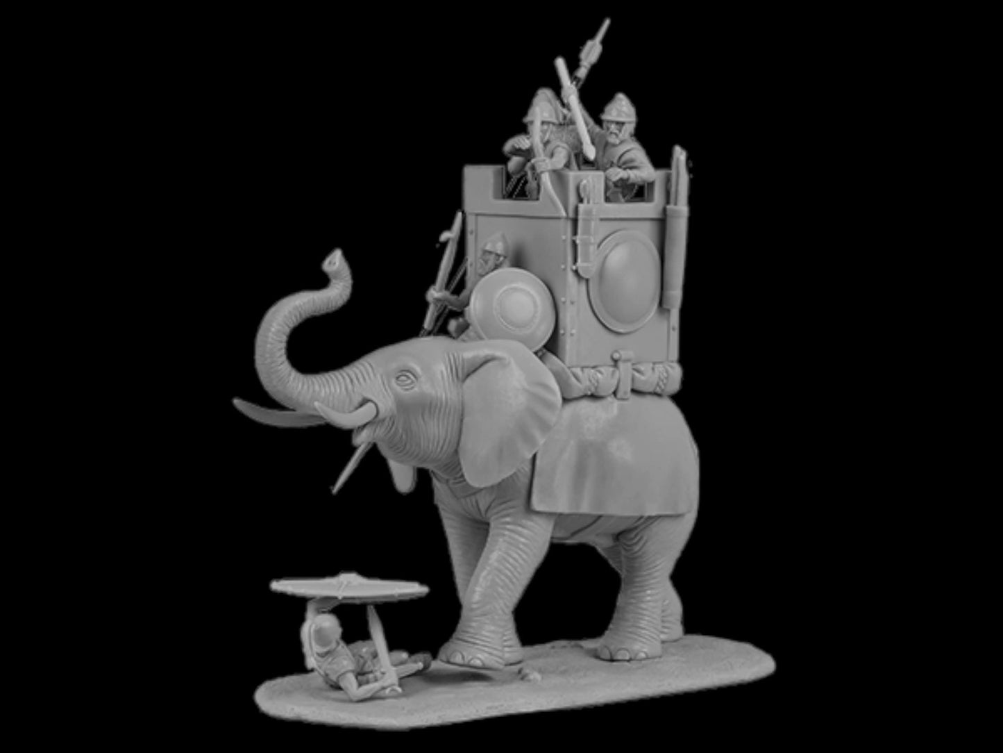 Carthaginian War Elephant (extended set). 28 mm Miniatures