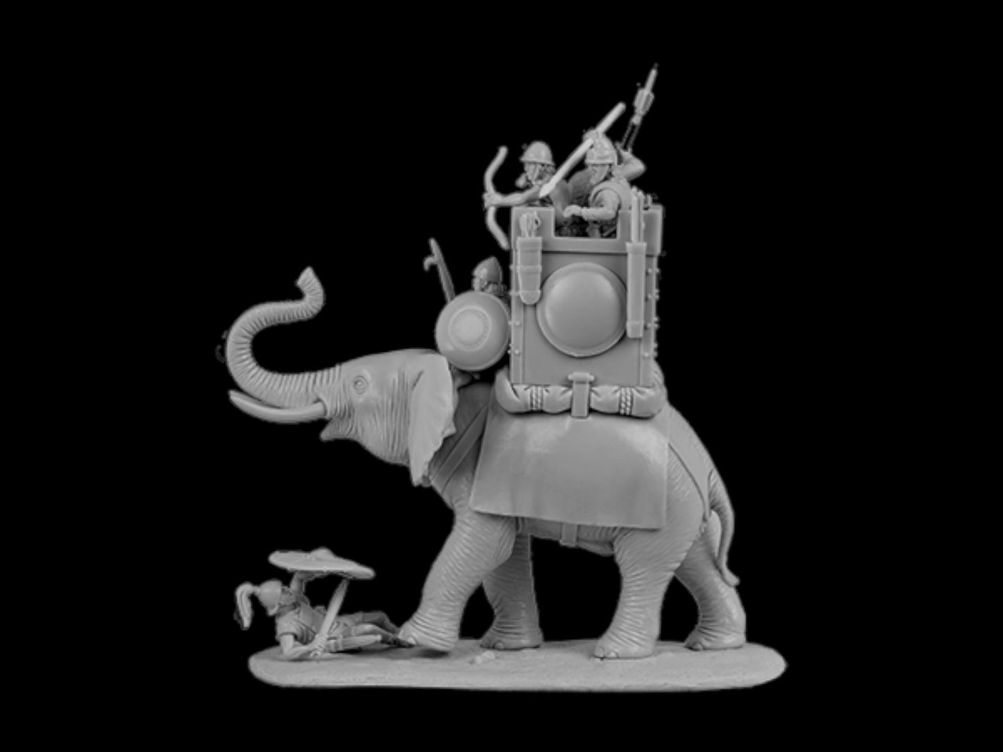 Carthaginian War Elephant (extended set). 28 mm Miniatures