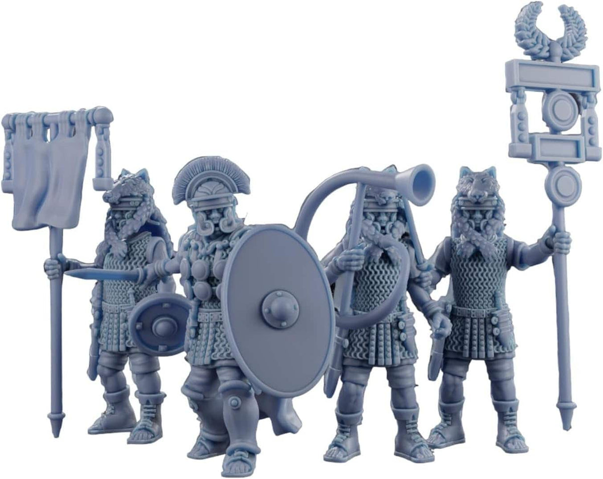Command Projects Miniatures Set of 4 Roman Command Groups Modular Miniatures. 28 mm Miniatures (Se ...