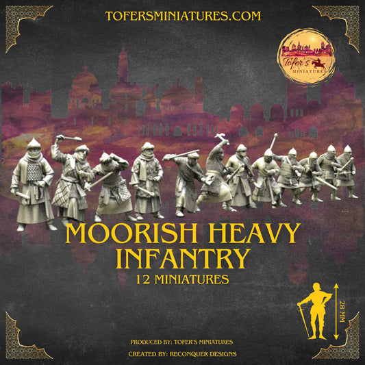 Moorish Heavy Infantry. 28 mm