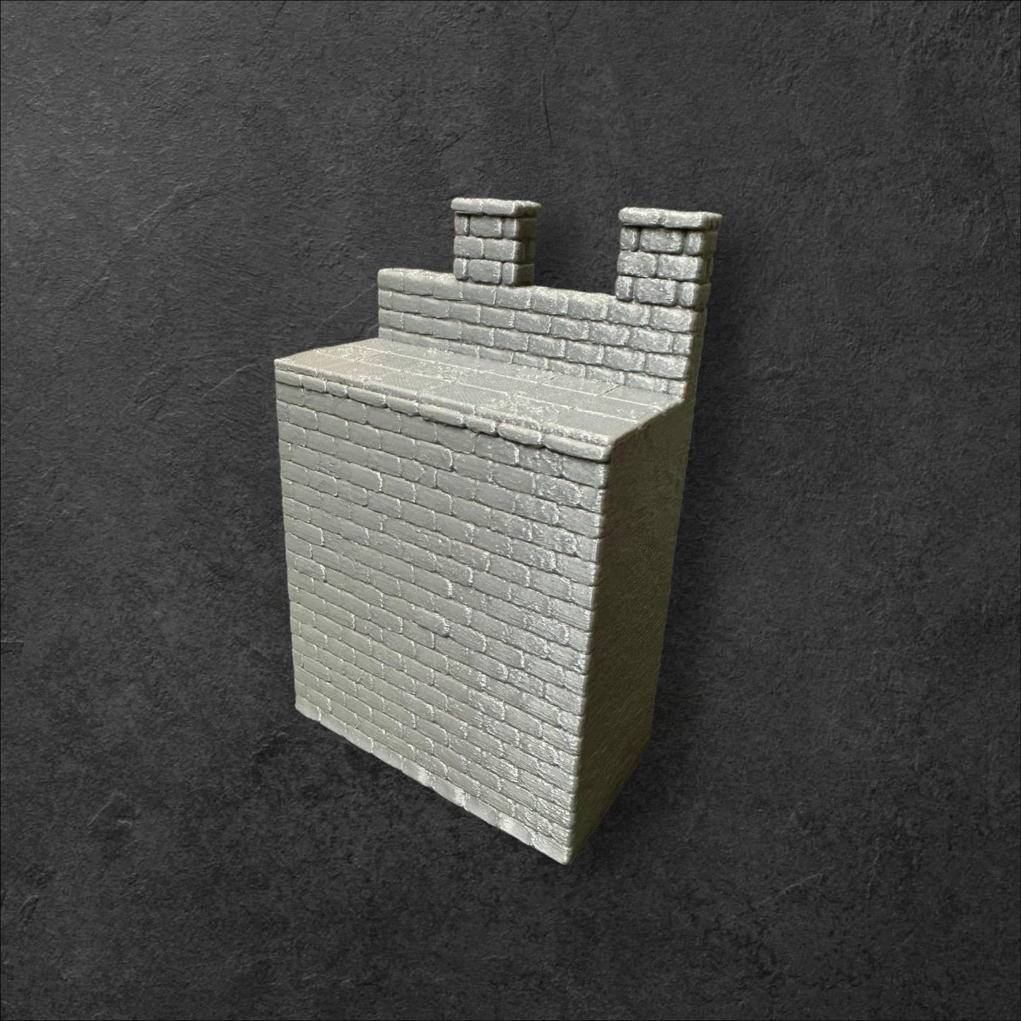 Right Wall from the Roman Milecastle / Fort - End of Empire Modular Castle. 28 mm scale. Ideal for Games Like SAGA and Other Wargames.