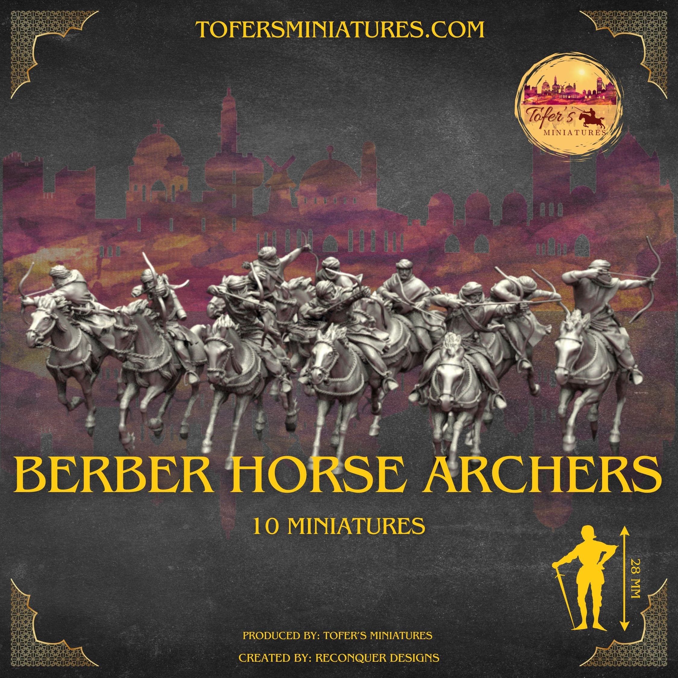 Berber Horse Archers. 28 mm Miniatures – Tofer’s Miniatures