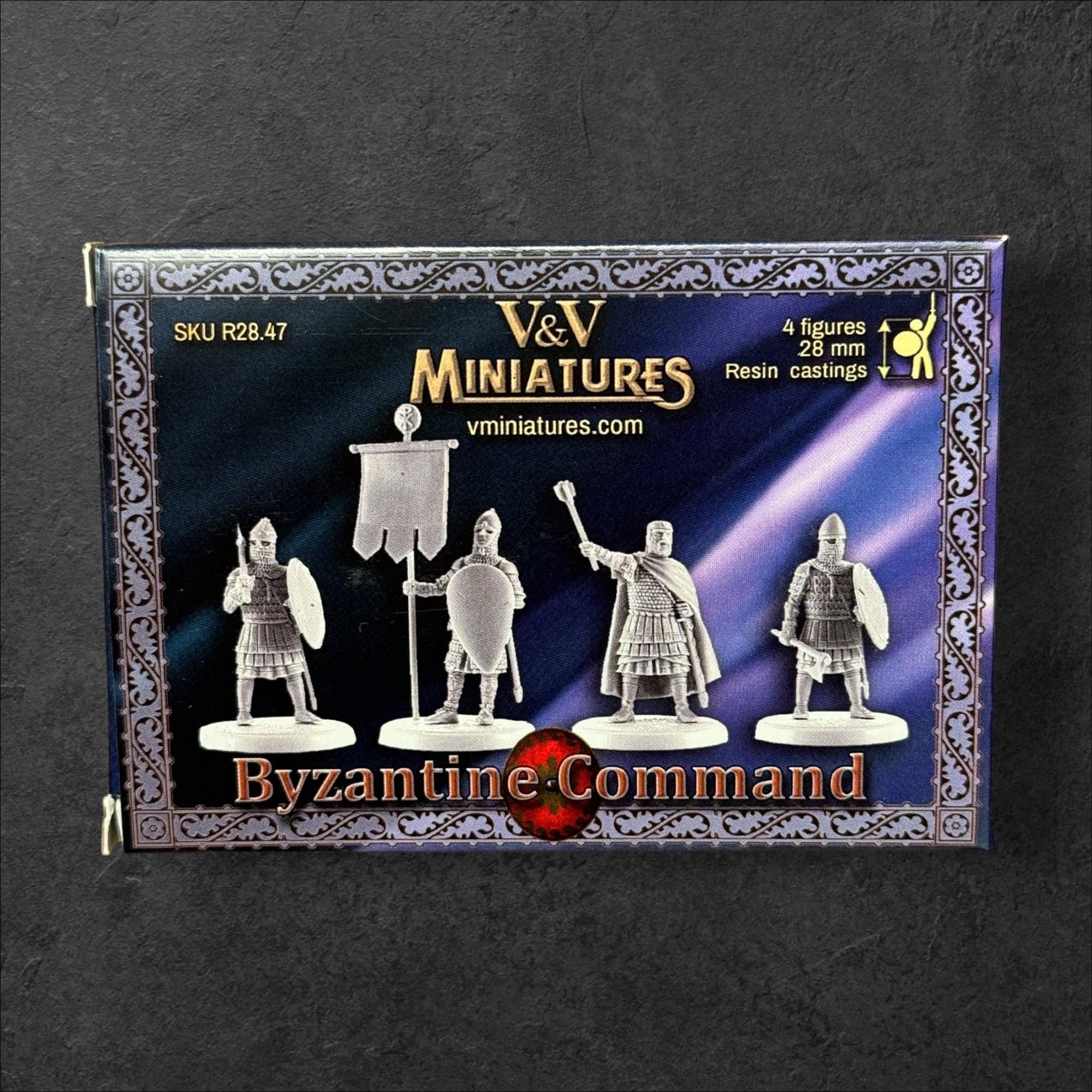 Set of 4 Byzantine Commands. 28 mm Miniatures – Tofer’s Miniatures
