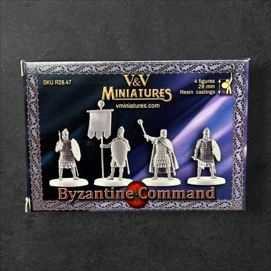 Set of 4 Byzantine Commands. 28 mm Miniatures