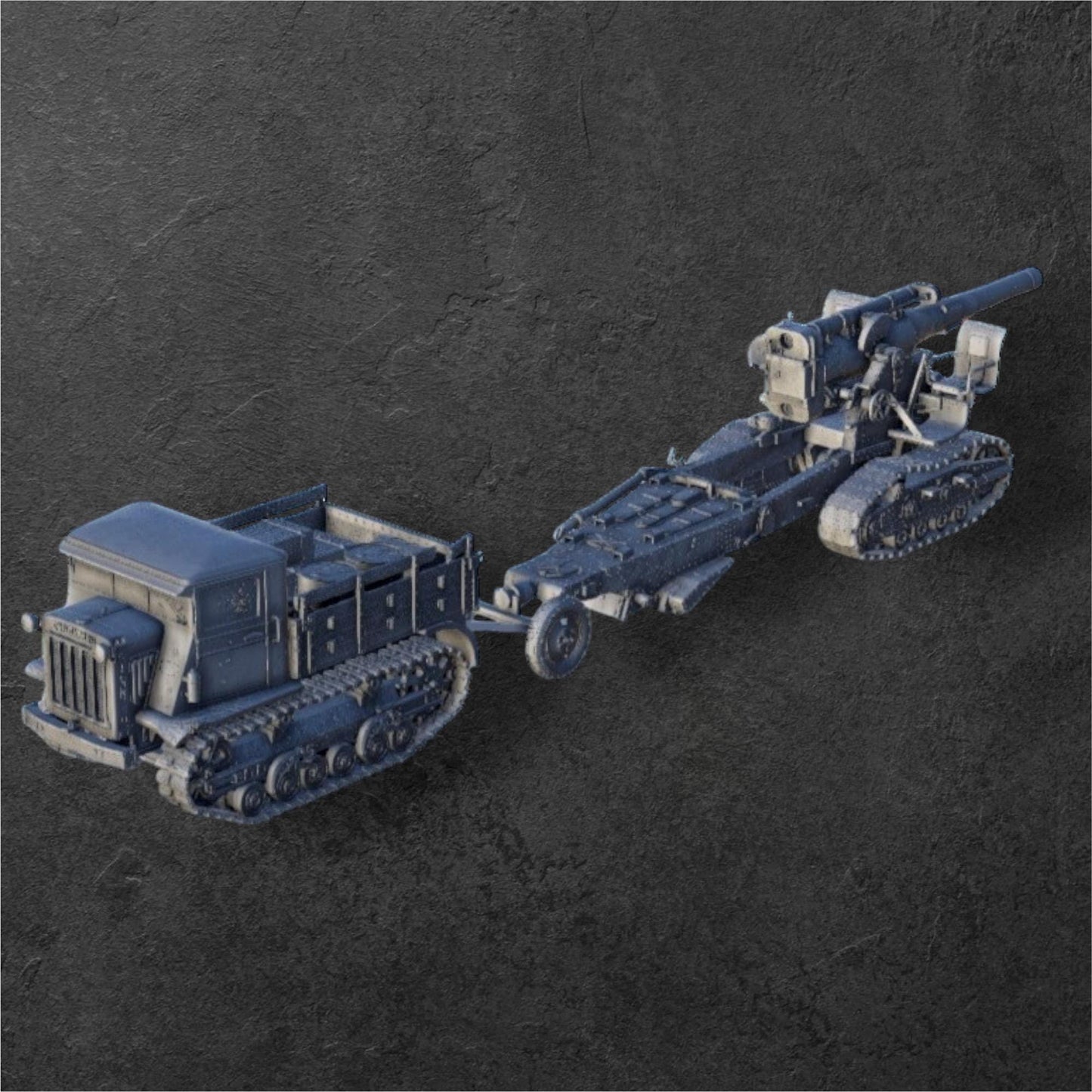 STALINEC-2 ARTILLERY CANNON and B4 Transport Truck WW2 - Bolt Action 1/56 (28mm) scale  28 mm Miniatures