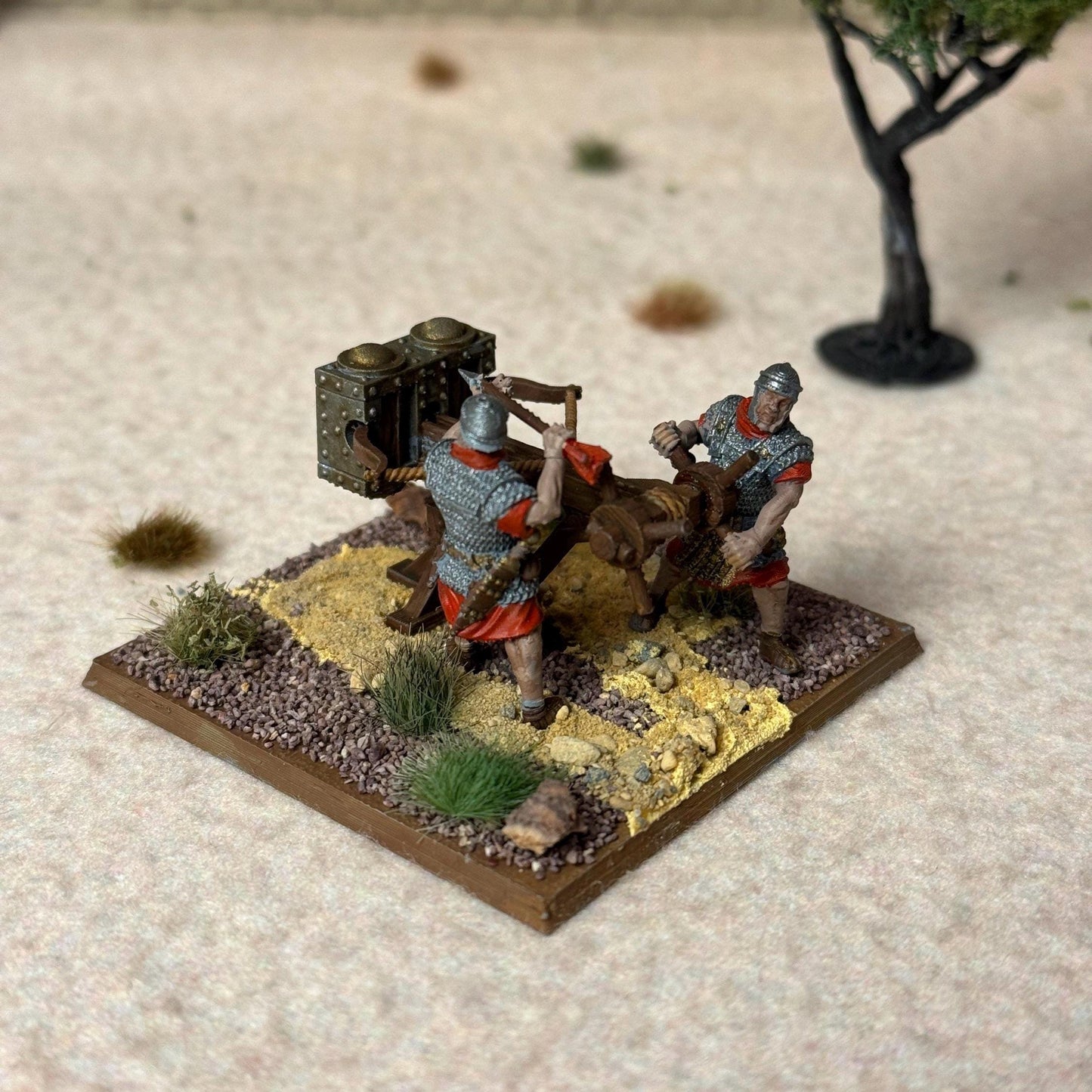PAINTED Roman Empire Artillery: Scorpio. 28 mm Miniatures