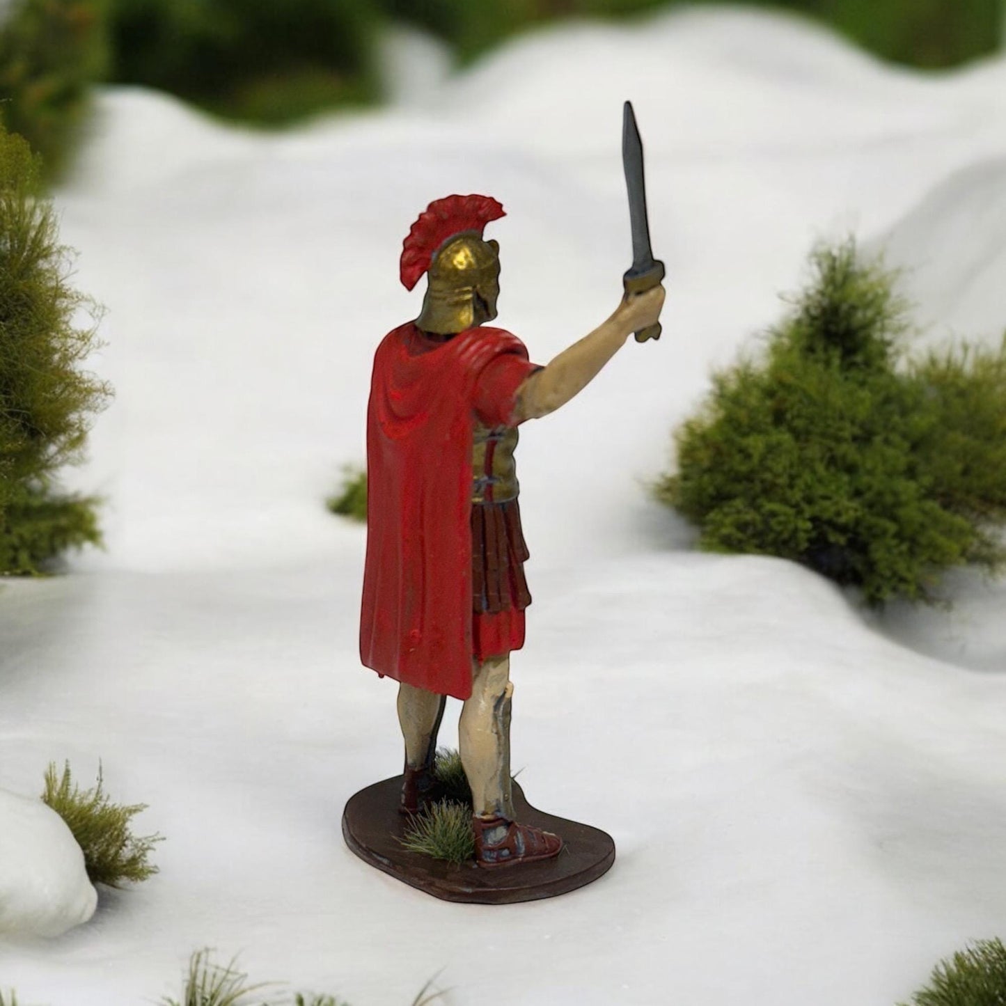 PAINTED Roman Centurion with gladius.  Miniature | 75 mm Miniatures | Home Decoratio | Gift |