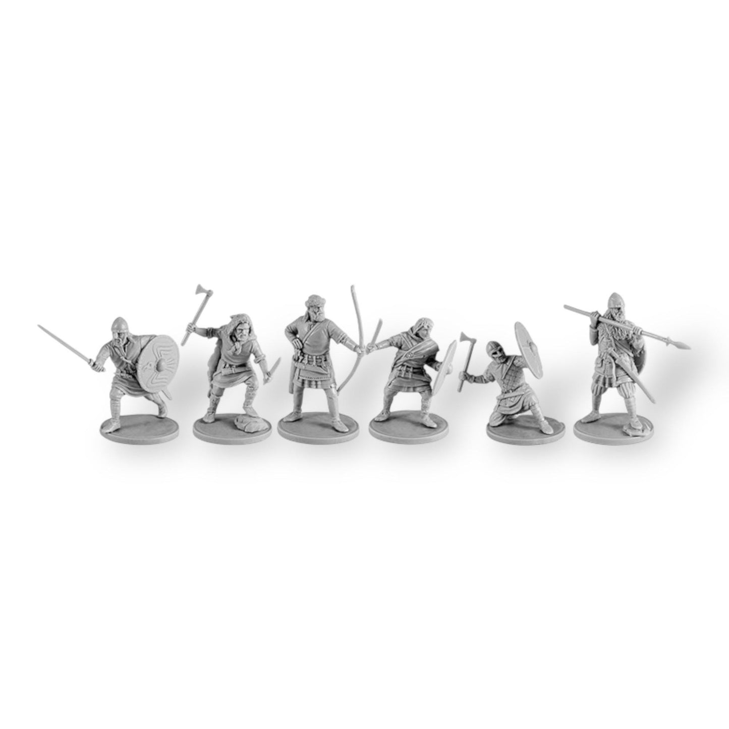 Set of 6 Vikings. 40 mm Miniatures #2